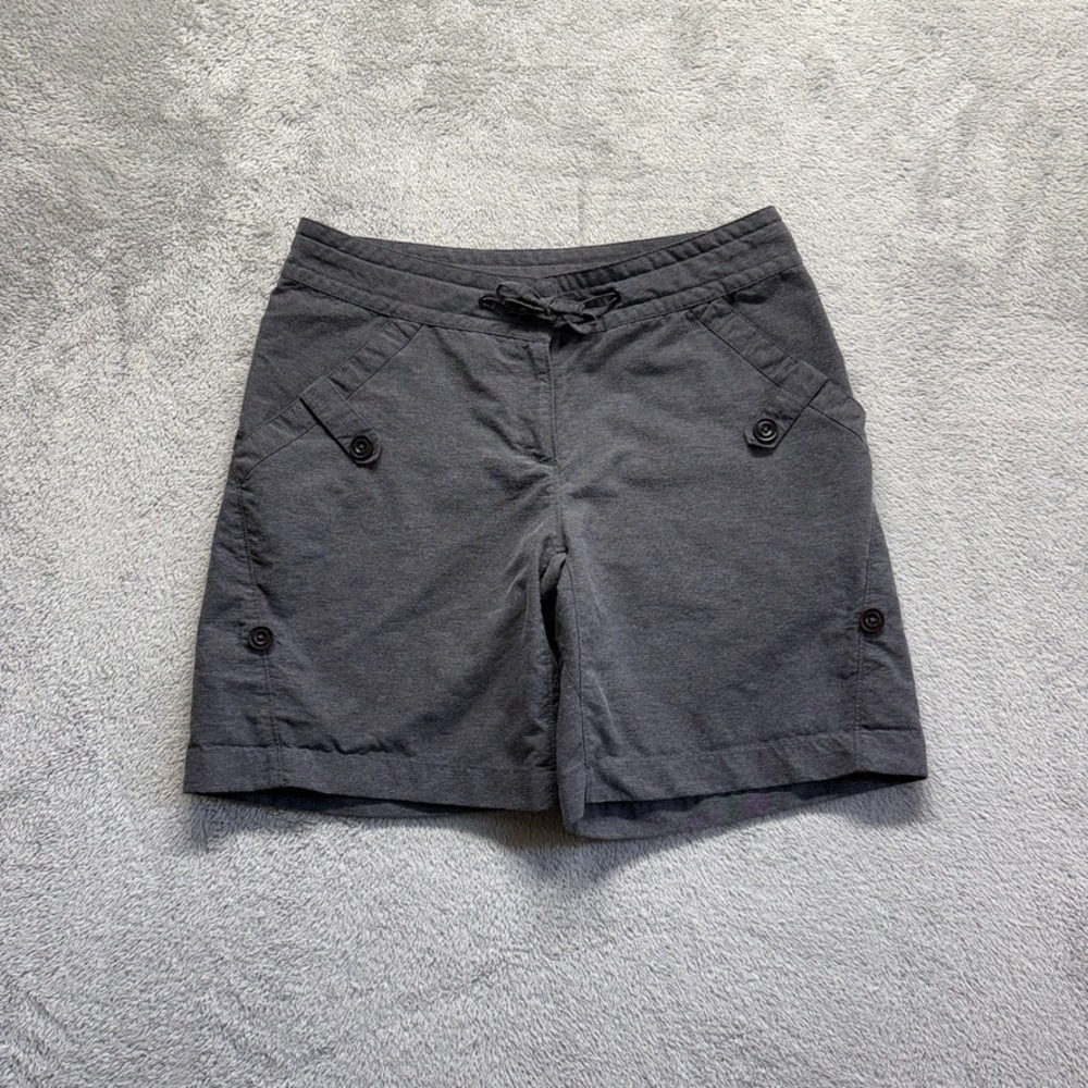 Merrell Hiking Shorts Womens 4 Gray Straight Opti-Wick Upf50+ Lightweight